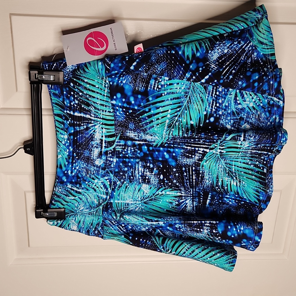 Eleide Activewear Palm Leaf Abstract Print Skirt Size XL NWT - Picture 2 of 8
